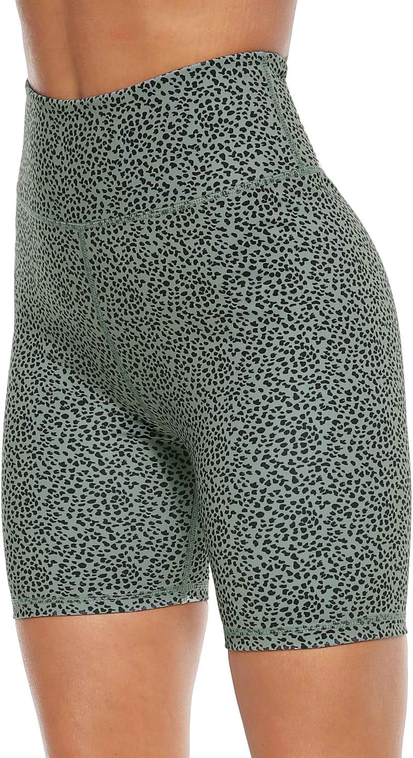 Women's High Waist Tummy Control Yoga Shorts with 2 Hidden Pockets - Non See-Through Athletic Comfort