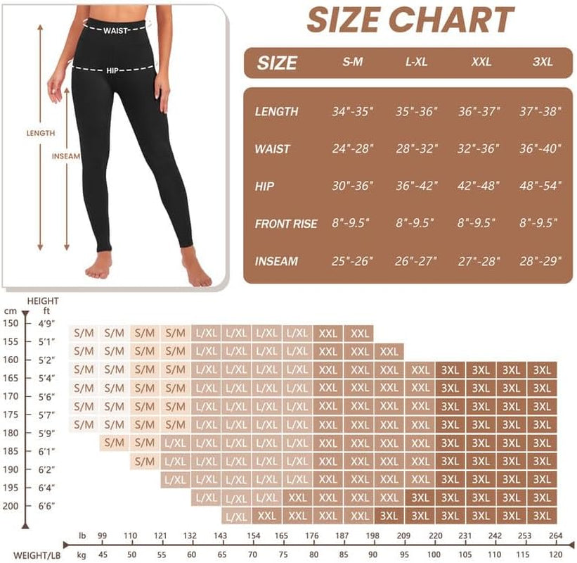 Buttery Soft High Waisted Leggings for Women - Tummy Control Stretchy Workout & Yoga Pants (S-3XL)