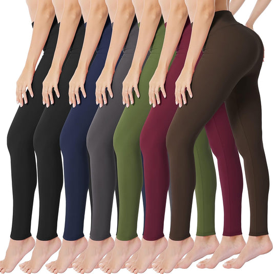 Buttery Soft High Waisted Leggings for Women - Tummy Control Stretchy Workout & Yoga Pants (S-3XL)